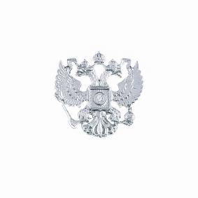 Серебряная брошь Atoll ЗСГерб РФ-925 с фианитом ЗСГерб РФ-925 фото